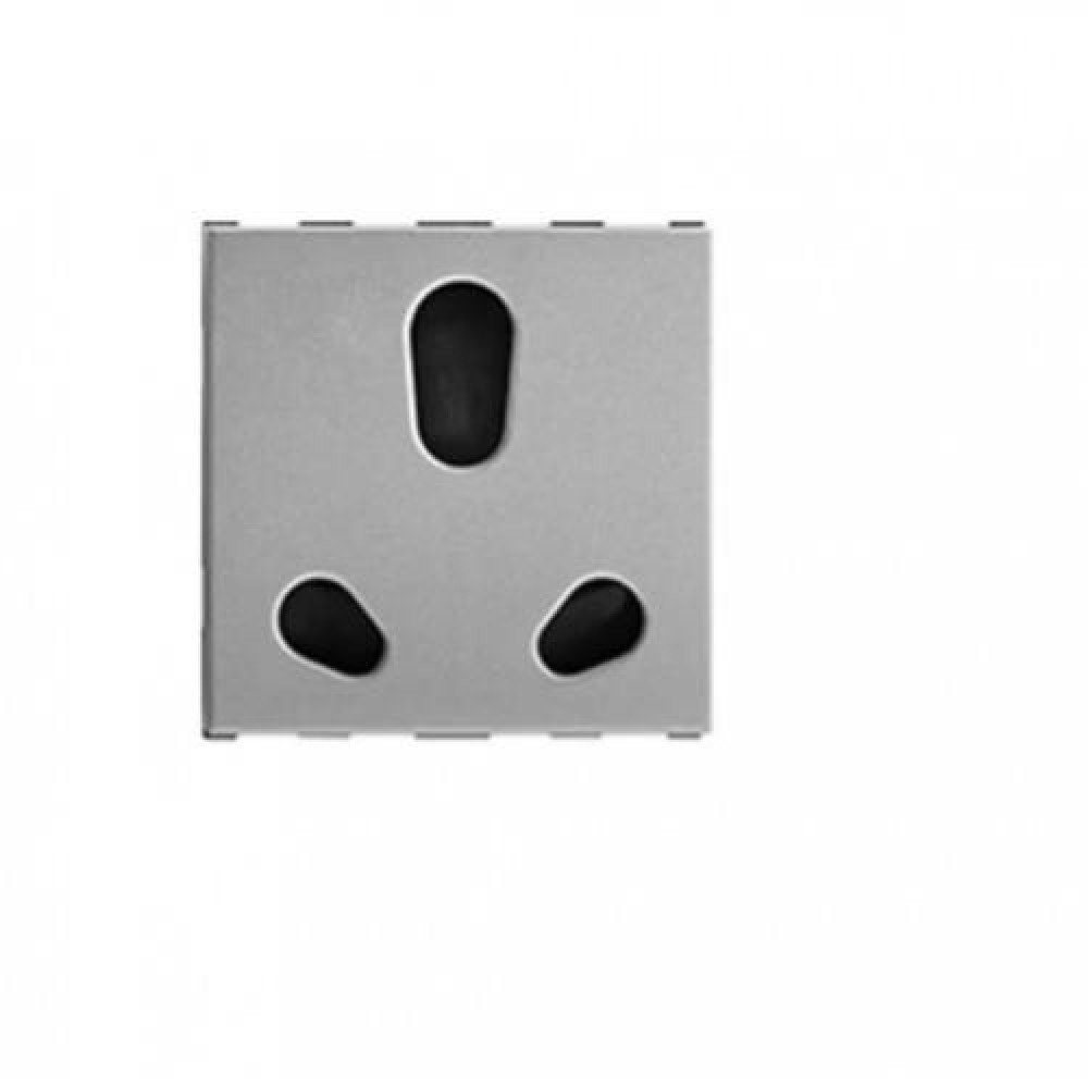 6A/16A, Twin Socket, 2/3 Module Roma