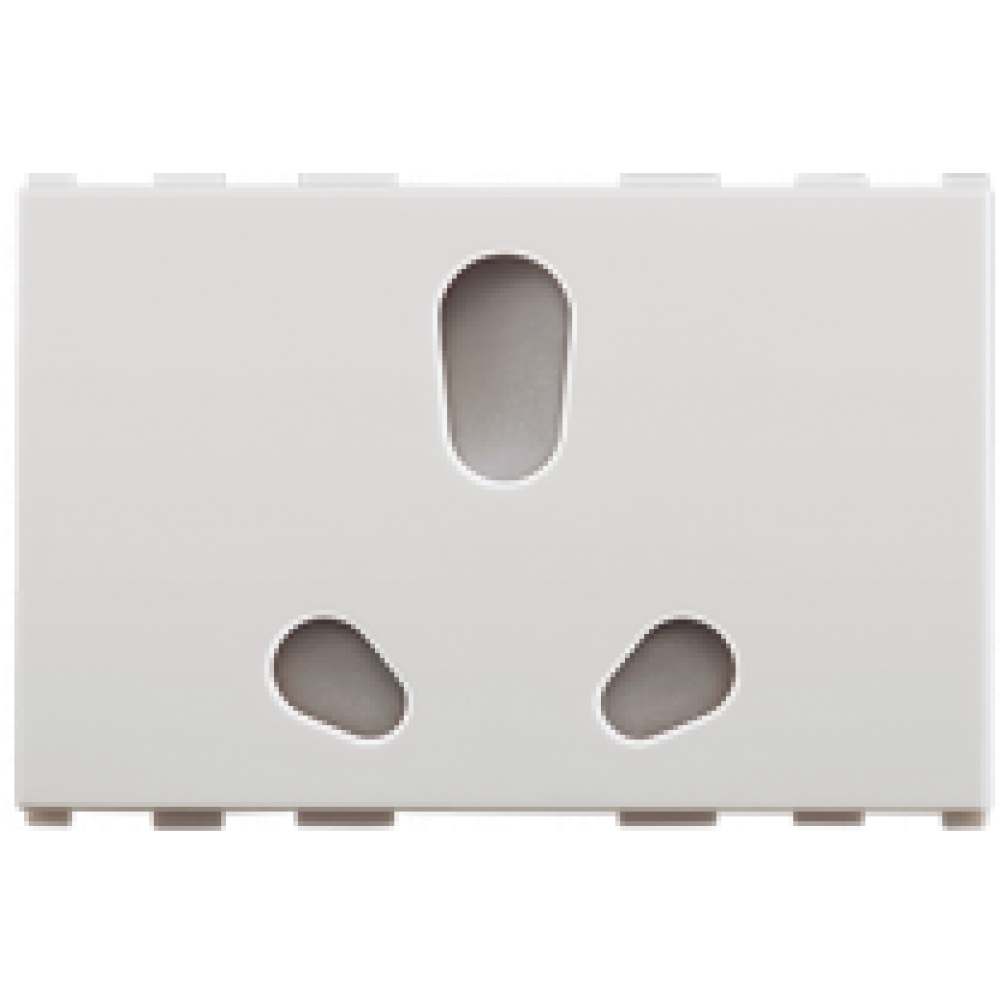 Twin Socket, 2/3 Module Roma