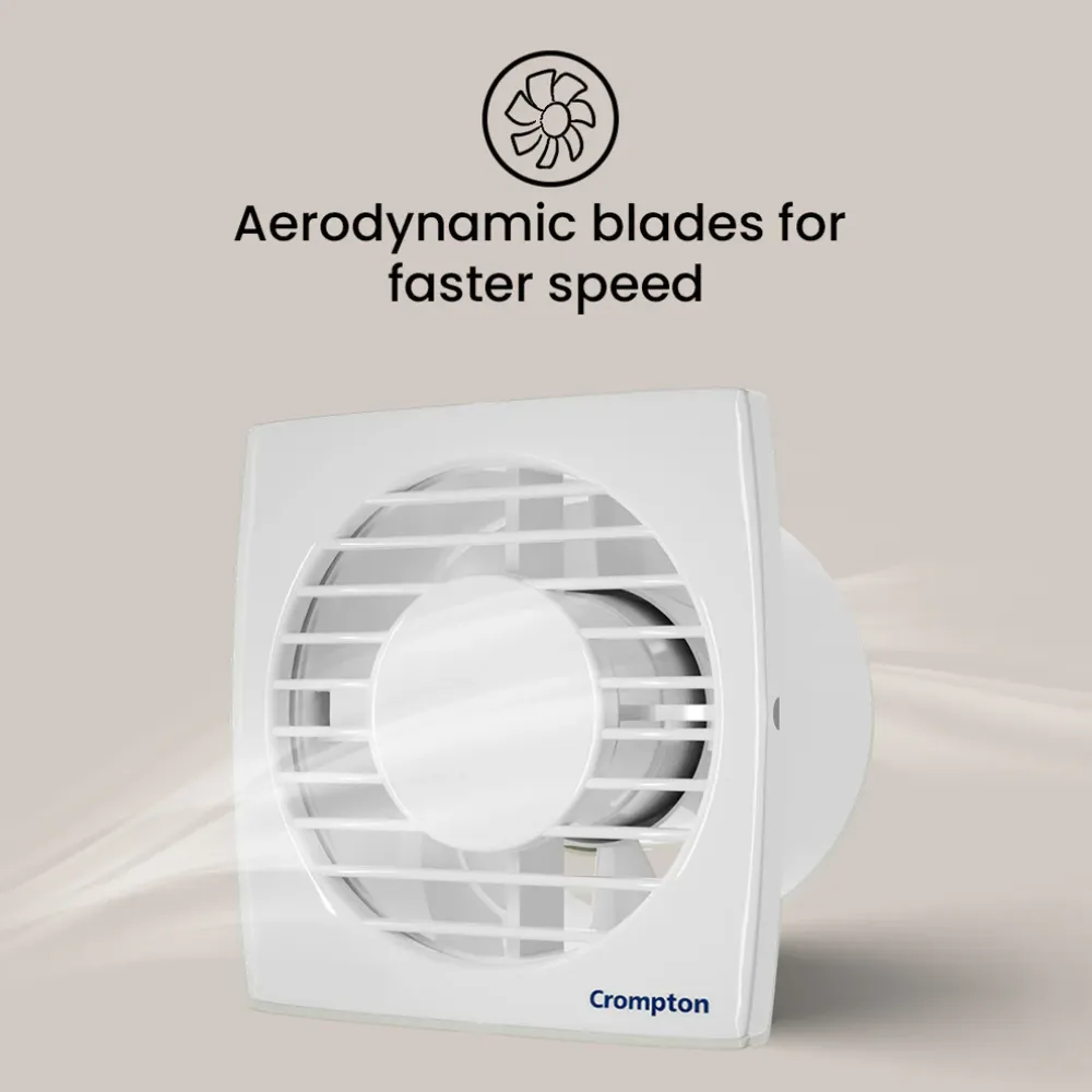 Axial Air Exhaust Fan | 100mm | Crompton