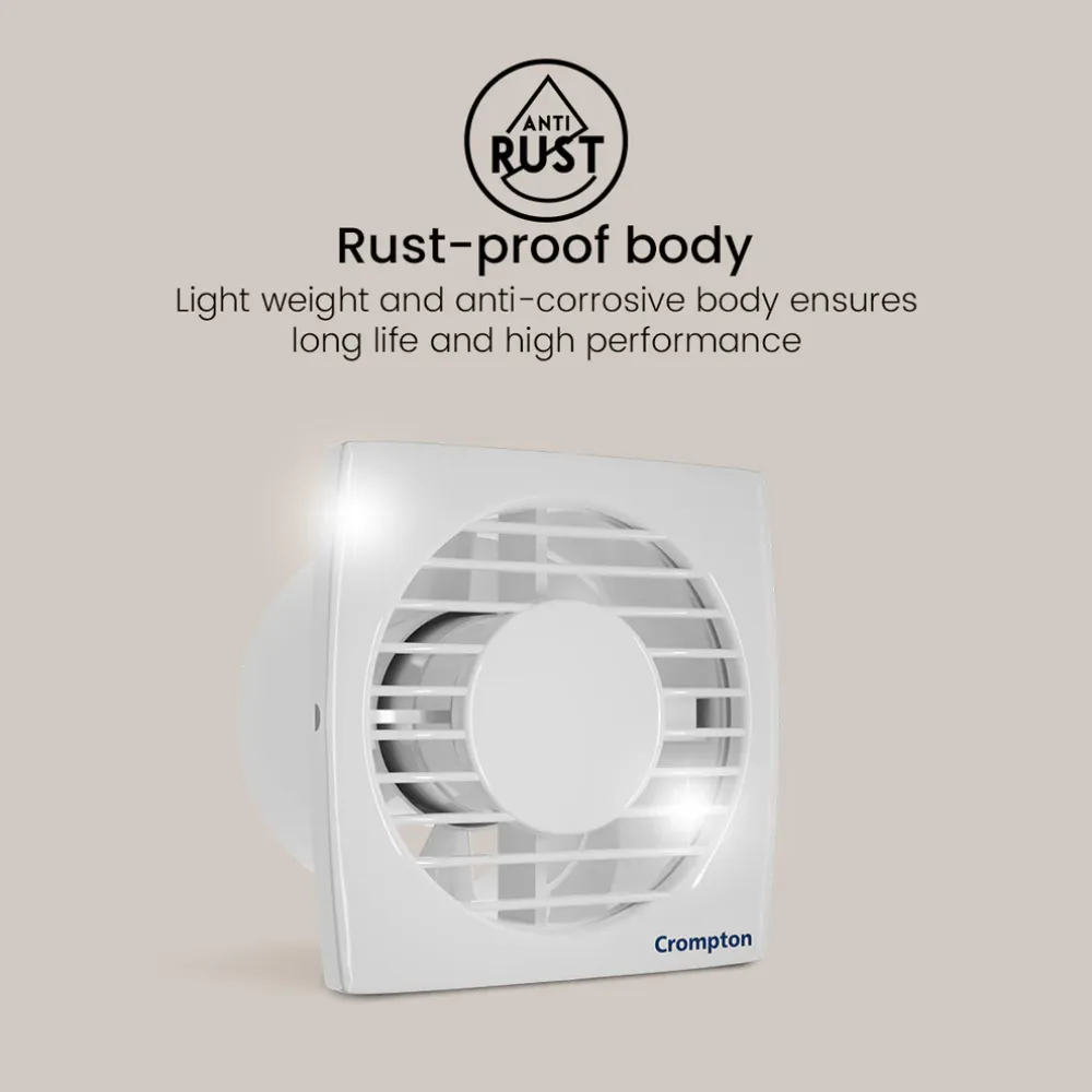Axial Air Exhaust Fan | 100mm | Crompton