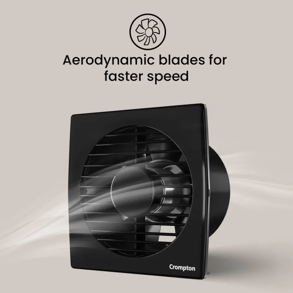 Axial Air Exhaust Fan | 100mm | Crompton