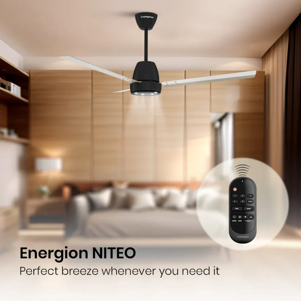 Energio Niteo Ceiling Fan | 1200mm BLDC |Crompton