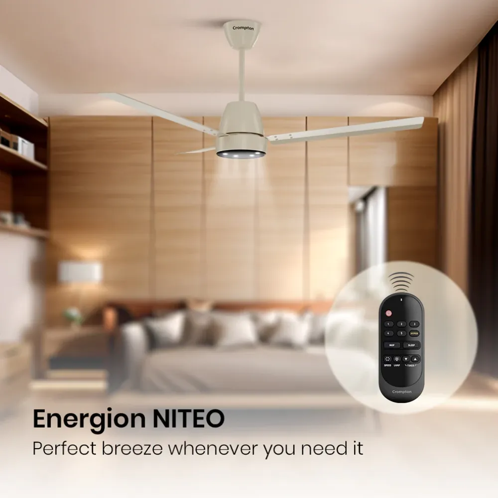 Energio Niteo Ceiling Fan | 1200mm BLDC |Crompton