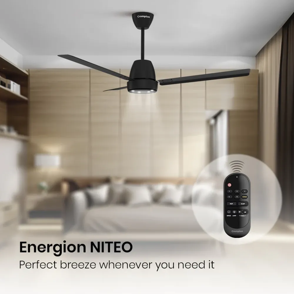 Energio Niteo Ceiling Fan | 1200mm BLDC |Crompton