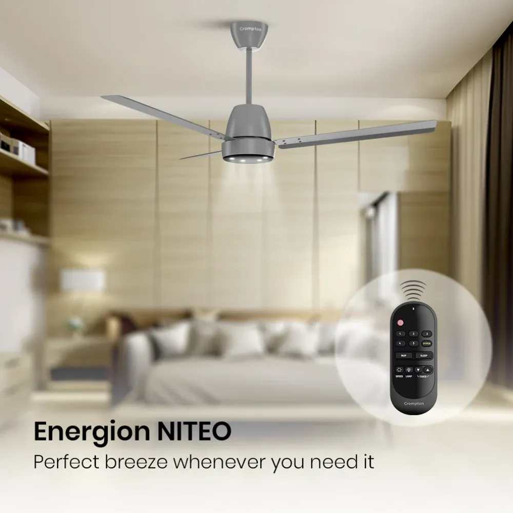 Energio Niteo Ceiling Fan | 1200mm BLDC |Crompton