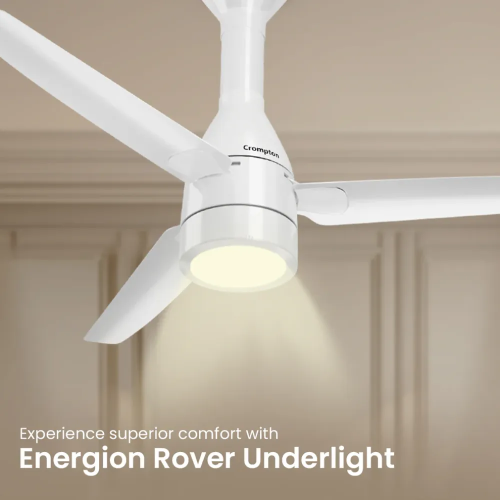 Energion Roverr Underlight Ceiling Fan | 1200mm BLDC| Remote Control |Crompton