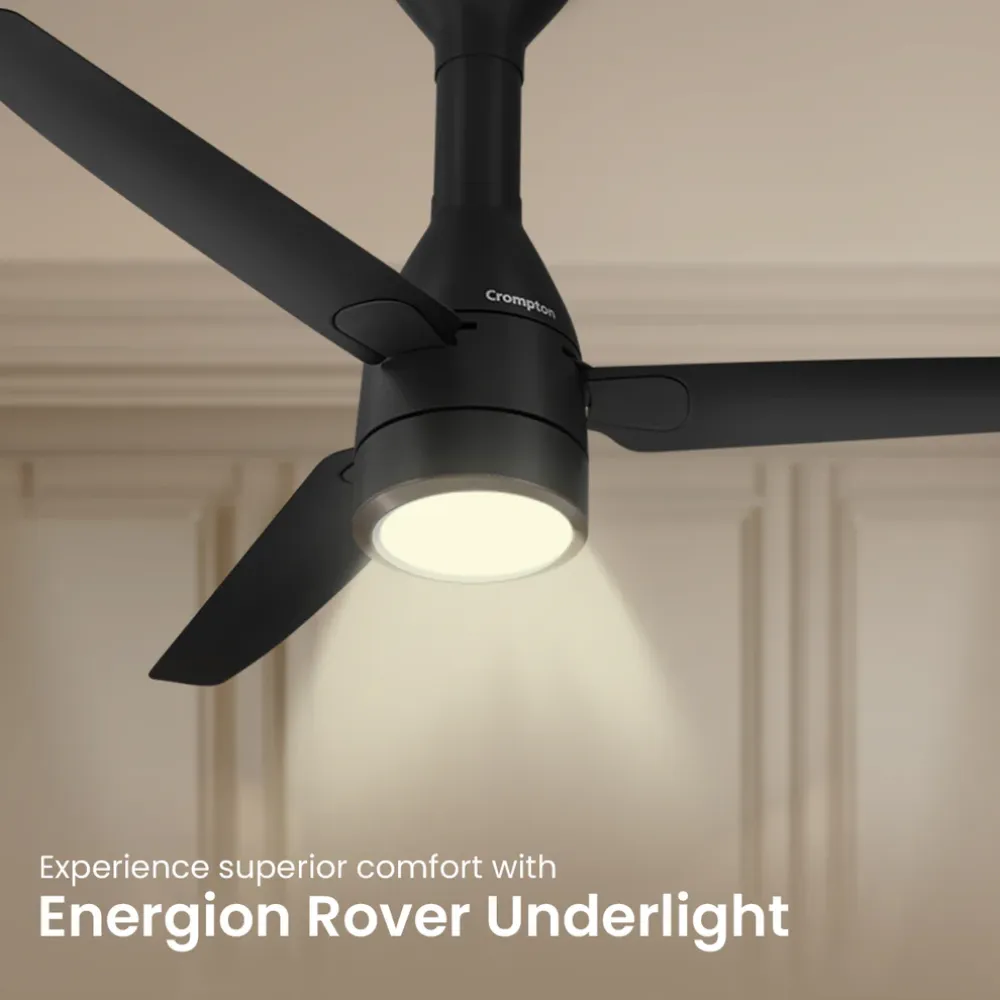 Energion Roverr Underlight Ceiling Fan | 1200mm BLDC| Remote Control |Crompton