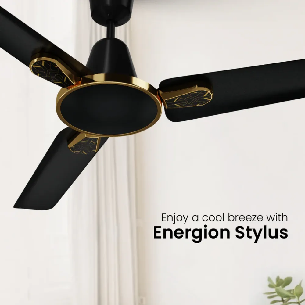 Energion Stylus Ceiling Fan | 1200mm BLDC| Remote Control |Crompton