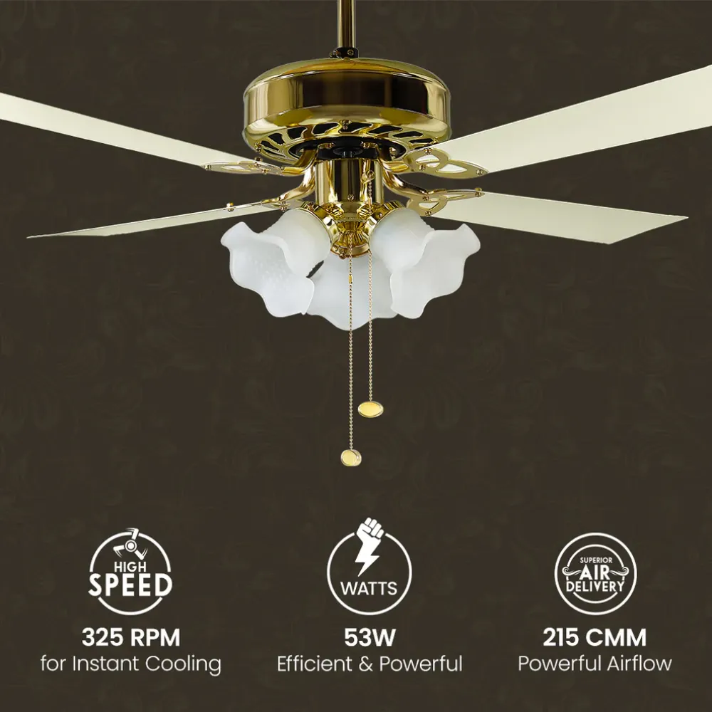 Luxian Uranus Chandelier Ceiling Fan | 1200mm | Crompton