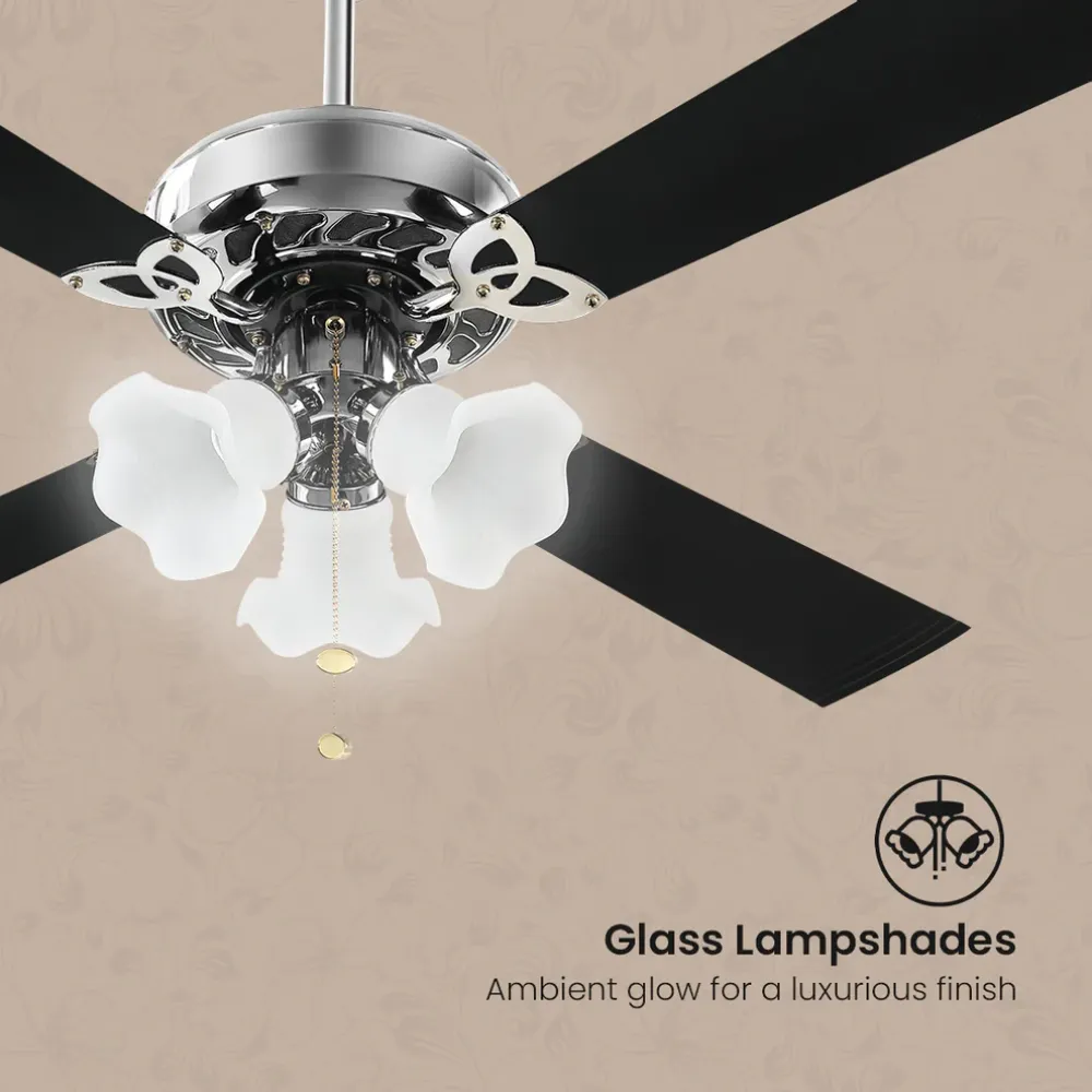 Luxian Uranus Chandelier Ceiling Fan | 1200mm | Crompton