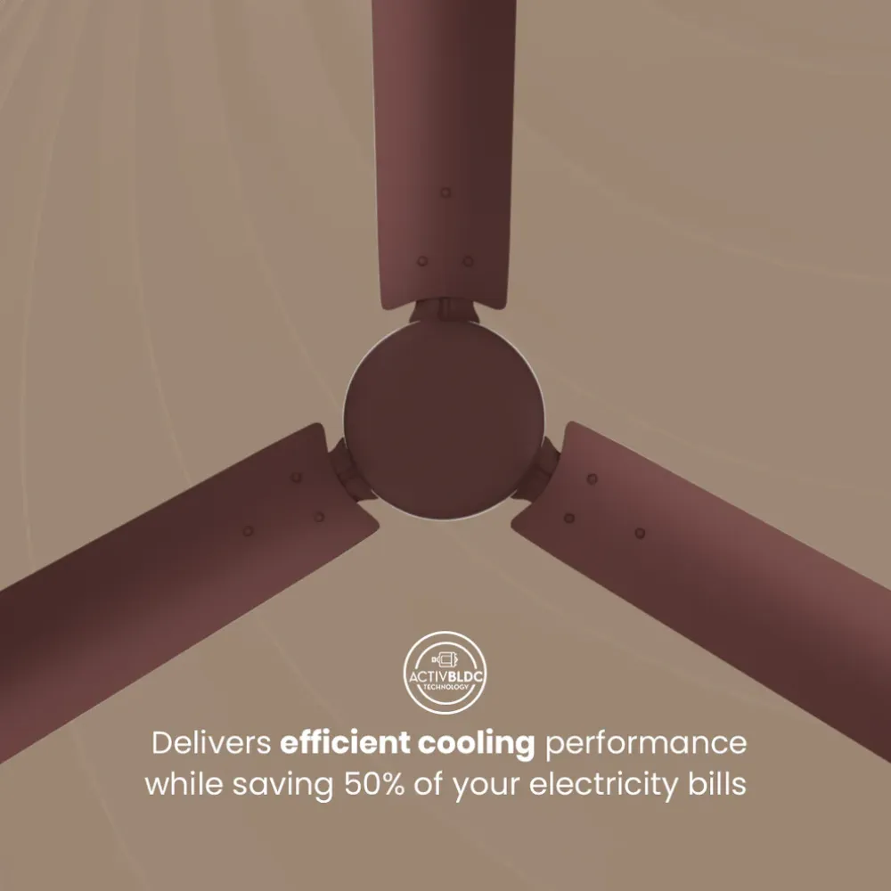 Energion Hyperjet  Ceiling Fan | 1200mm BLDC | Remote Control | Crompton