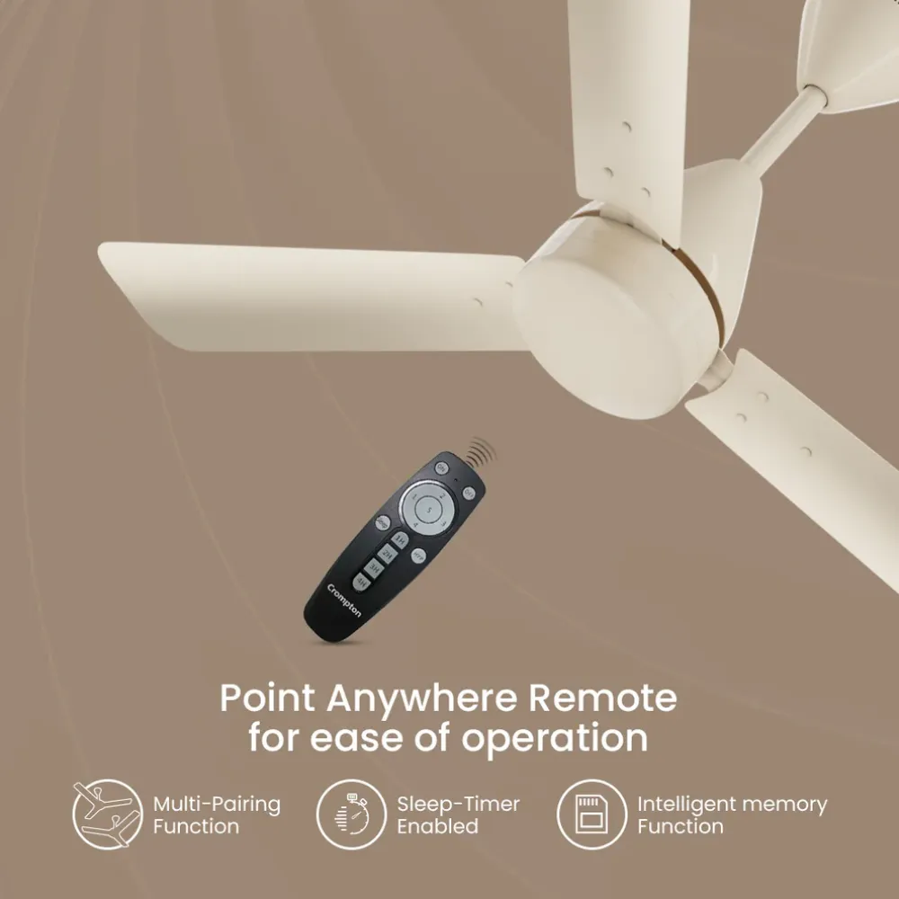 Energion Hyperjet  Ceiling Fan | 1200mm BLDC | Remote Control | Crompton