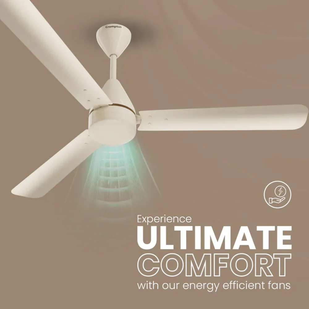 Energion Hyperjet  Ceiling Fan | 1200mm BLDC | Remote Control | Crompton