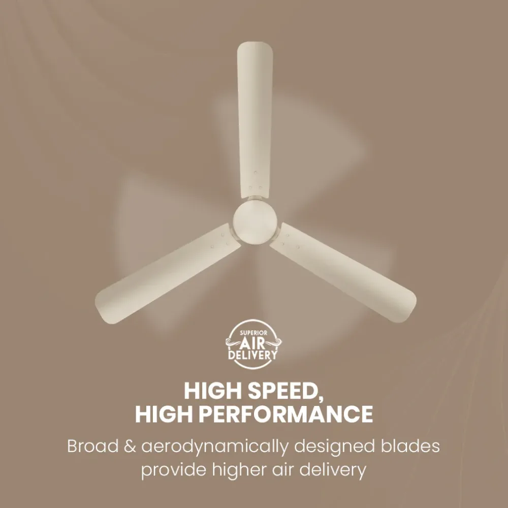 Energion Hyperjet  Ceiling Fan | 1200mm BLDC | Remote Control | Crompton