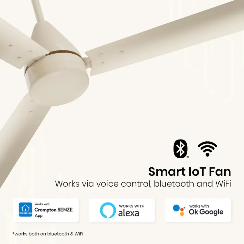 Energion Hyperjet smart Ceiling Fan| 1200mm BLDC | Remote Control | Crompton