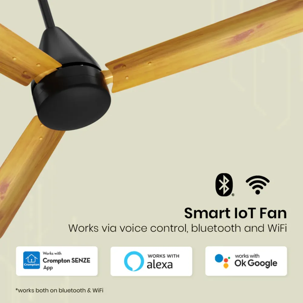 Energion Hyperjet smart Ceiling Fan| 1200mm BLDC | Remote Control | Crompton