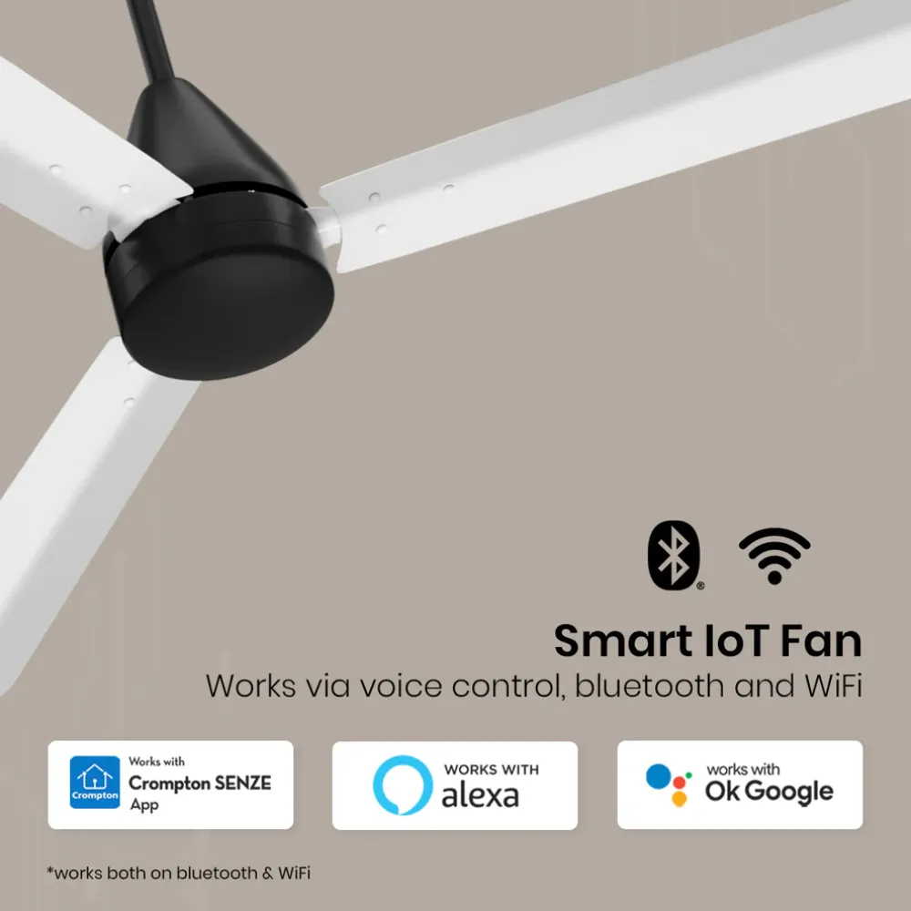 Energion Hyperjet smart Ceiling Fan| 1200mm BLDC | Remote Control | Crompton