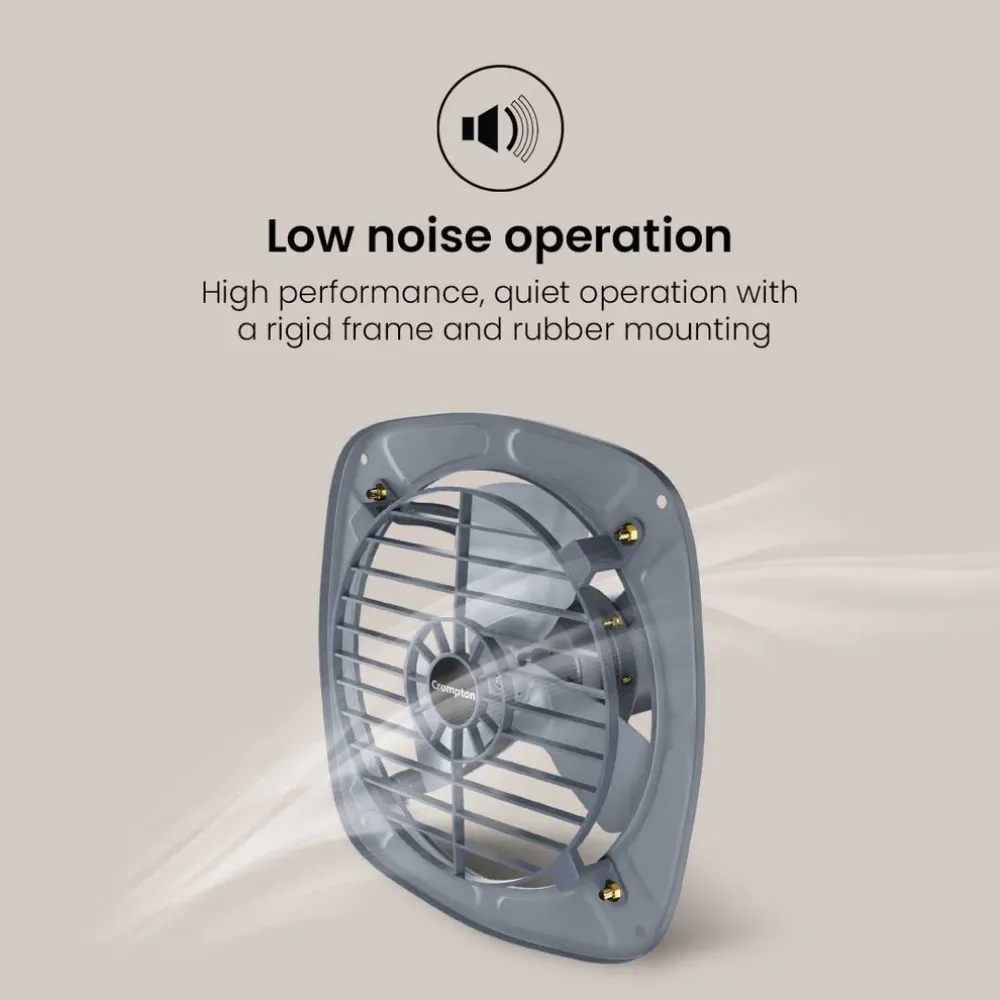 Fluxair Exhaust Fan| 225mm | Grey | Crompton