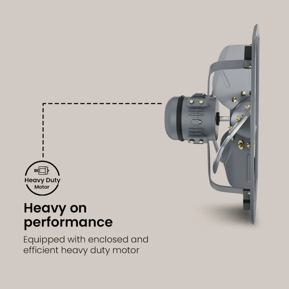 HDEF Exhaust Fan |450mm | Grey | Crompton