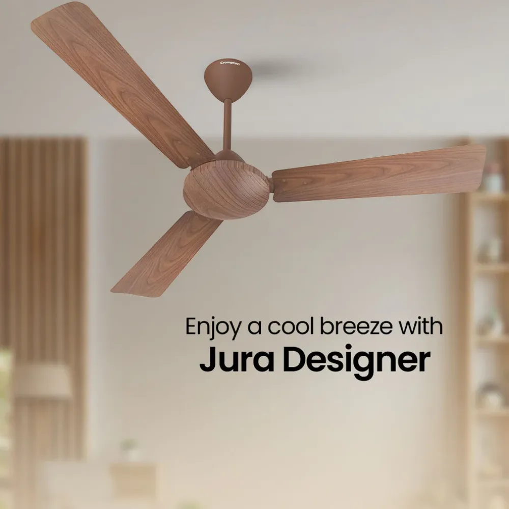 HS Jura Designer Ceiling Fan | 1200mm | Crompton