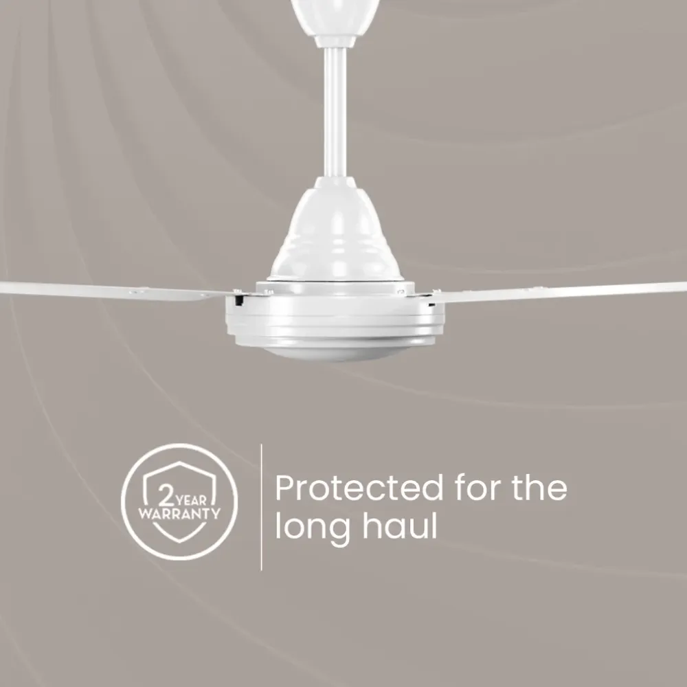 HS Plus Ceiling Fan | 1200mm | White | Crompton