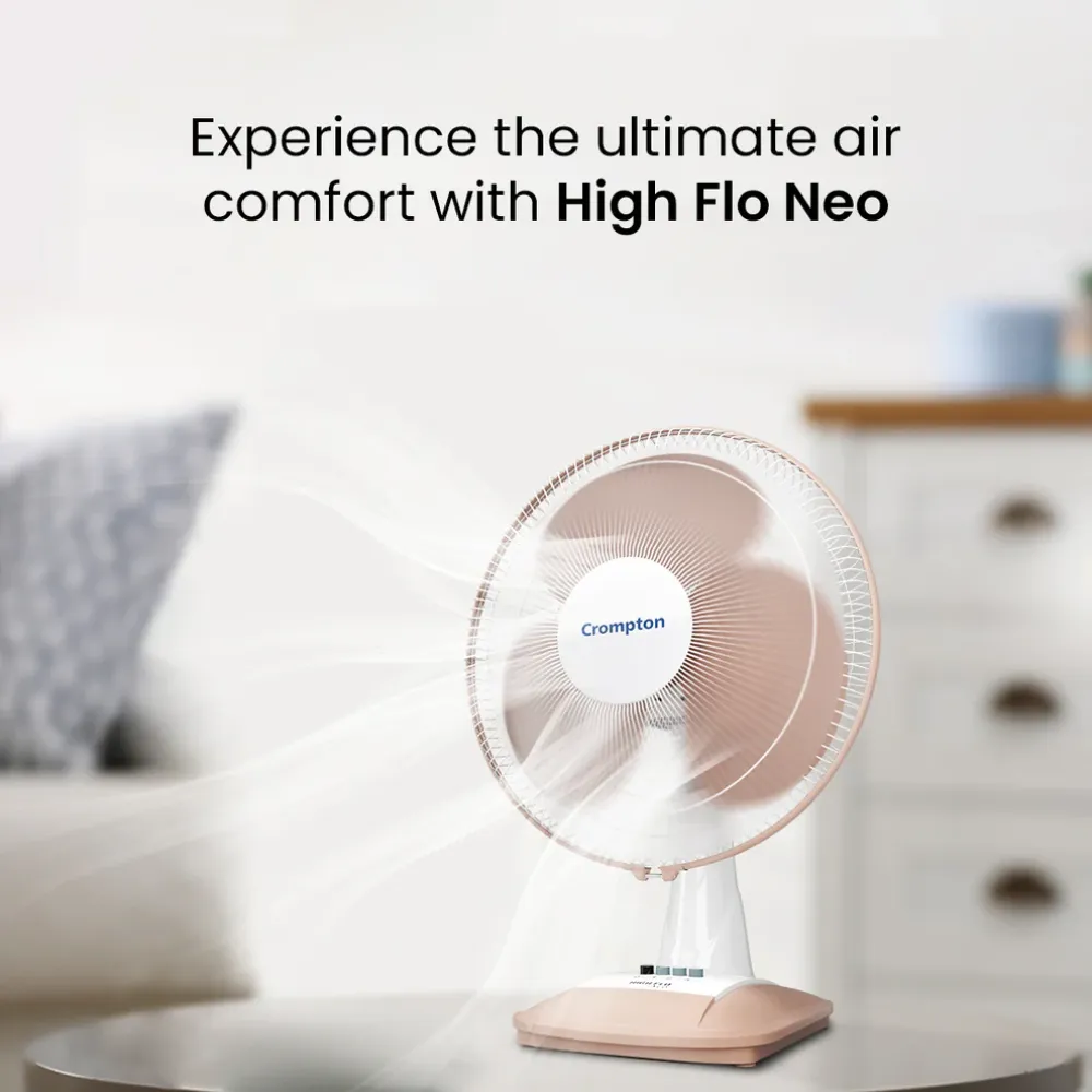 Hiflo Neo Table Fan | 400mm | Crompton