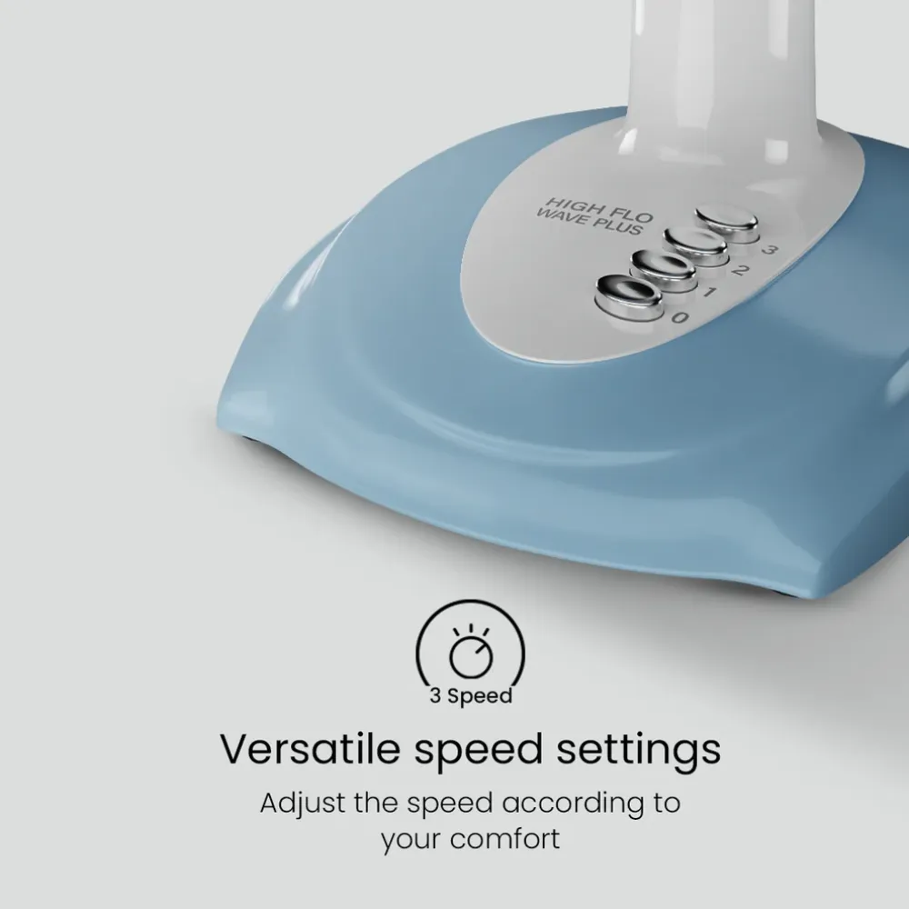 Hiflo Wave Plus Table Fan | 400mm | Crompton