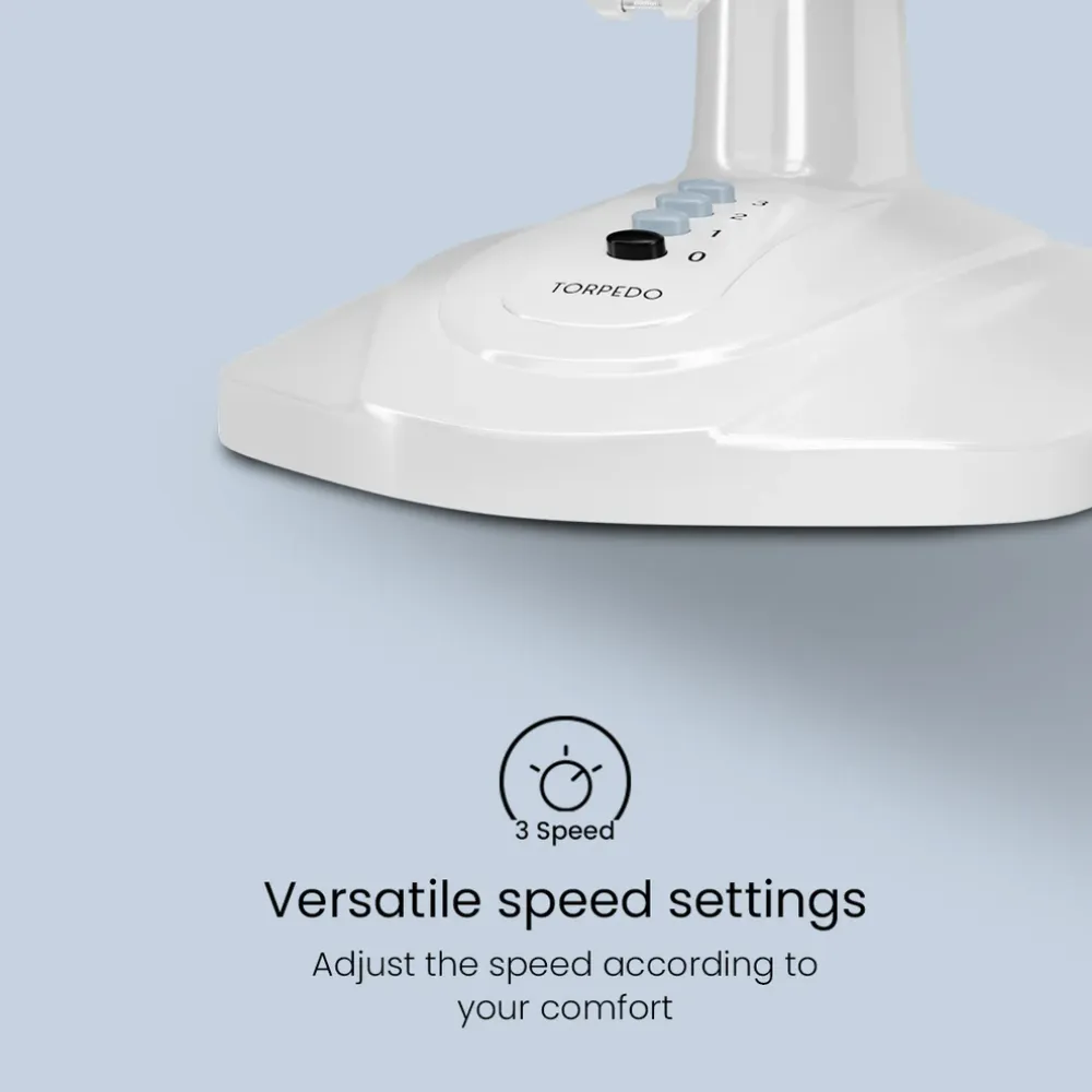 Highspeed Torpedo Table Fan | 400mm | Crompton