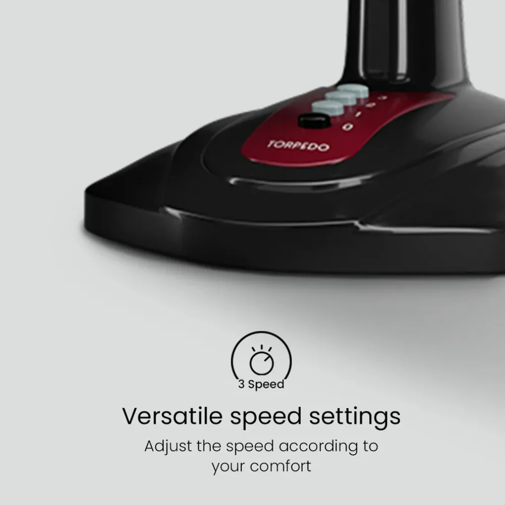 Highspeed Torpedo Table Fan | 400mm | Crompton