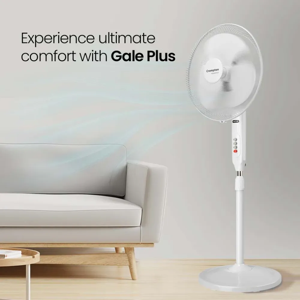 Hispeed Gale Plus Pedestal Fan | 400mm | Crompton