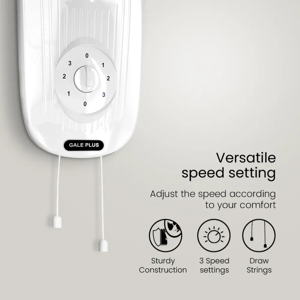 Hispeed Gale Plus Wall Mounted Fan | 400mm | Crompton