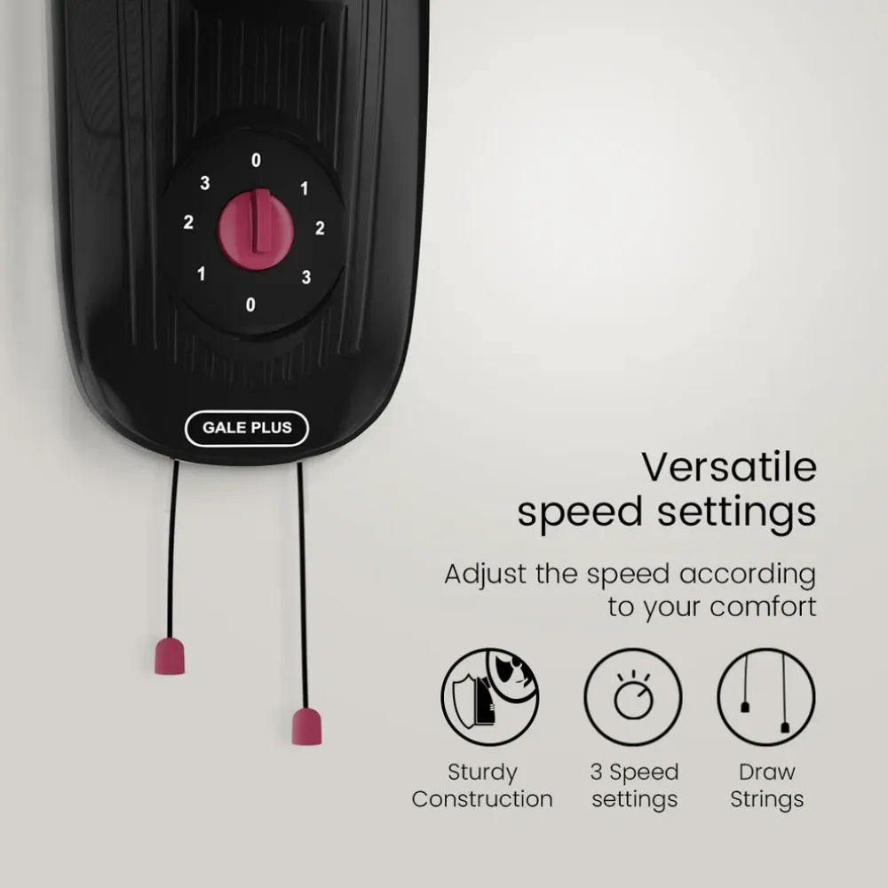 Hispeed Gale Plus Wall Mounted Fan | 400mm | Crompton