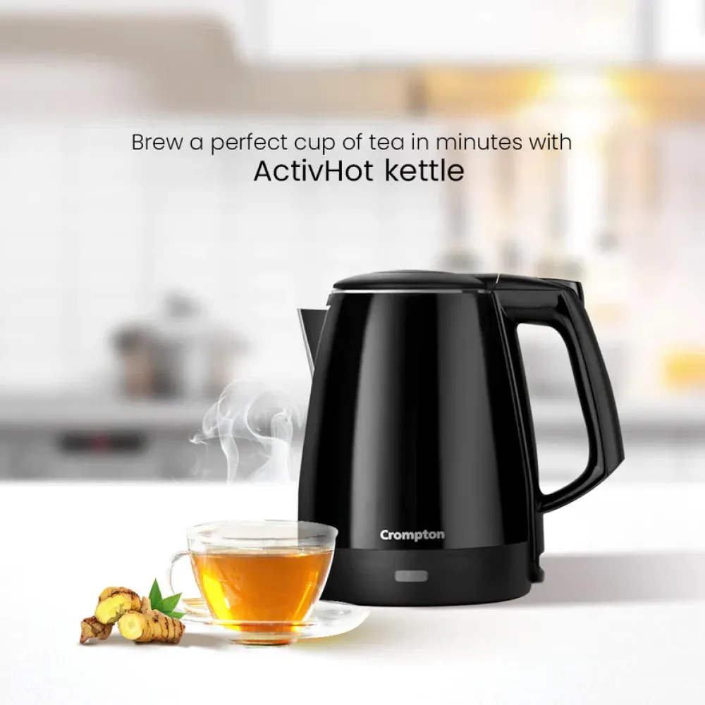 Electric Kettle |1.2L |Black |Crompton