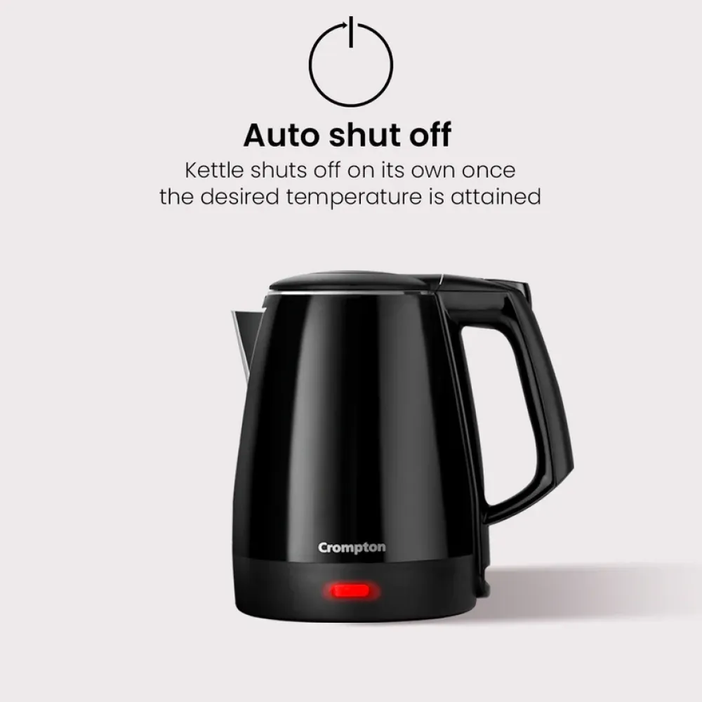Electric Kettle |1.2L |Black |Crompton