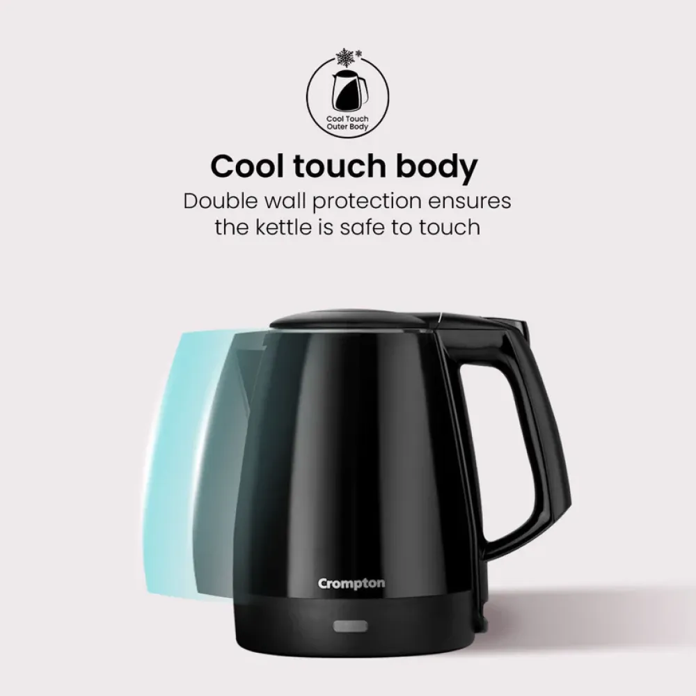 Electric Kettle |1.2L |Black |Crompton
