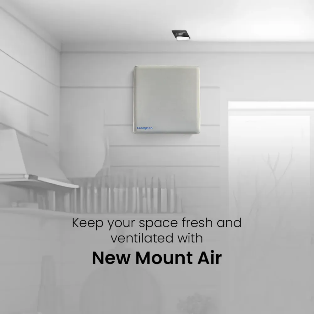 New Mount Air Exhuast Fan | 100mm | Crompton