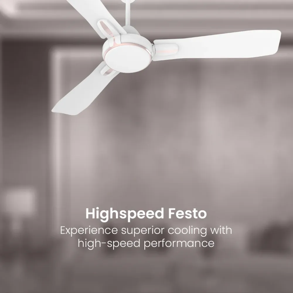 Premion Festo Ceiling Fan | 1200mm/900mm|  Crompton
