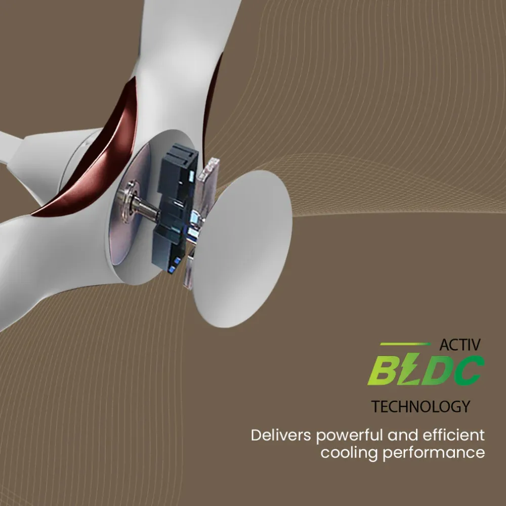 Silent Pro Enso Ceiling Fans | 1225mm BLDC | Remote Control | Crompton