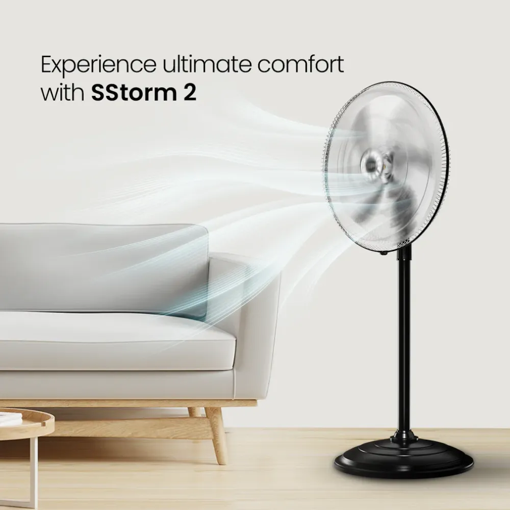 Storm PF INH Pedestal Fan | 400mm | Crompton