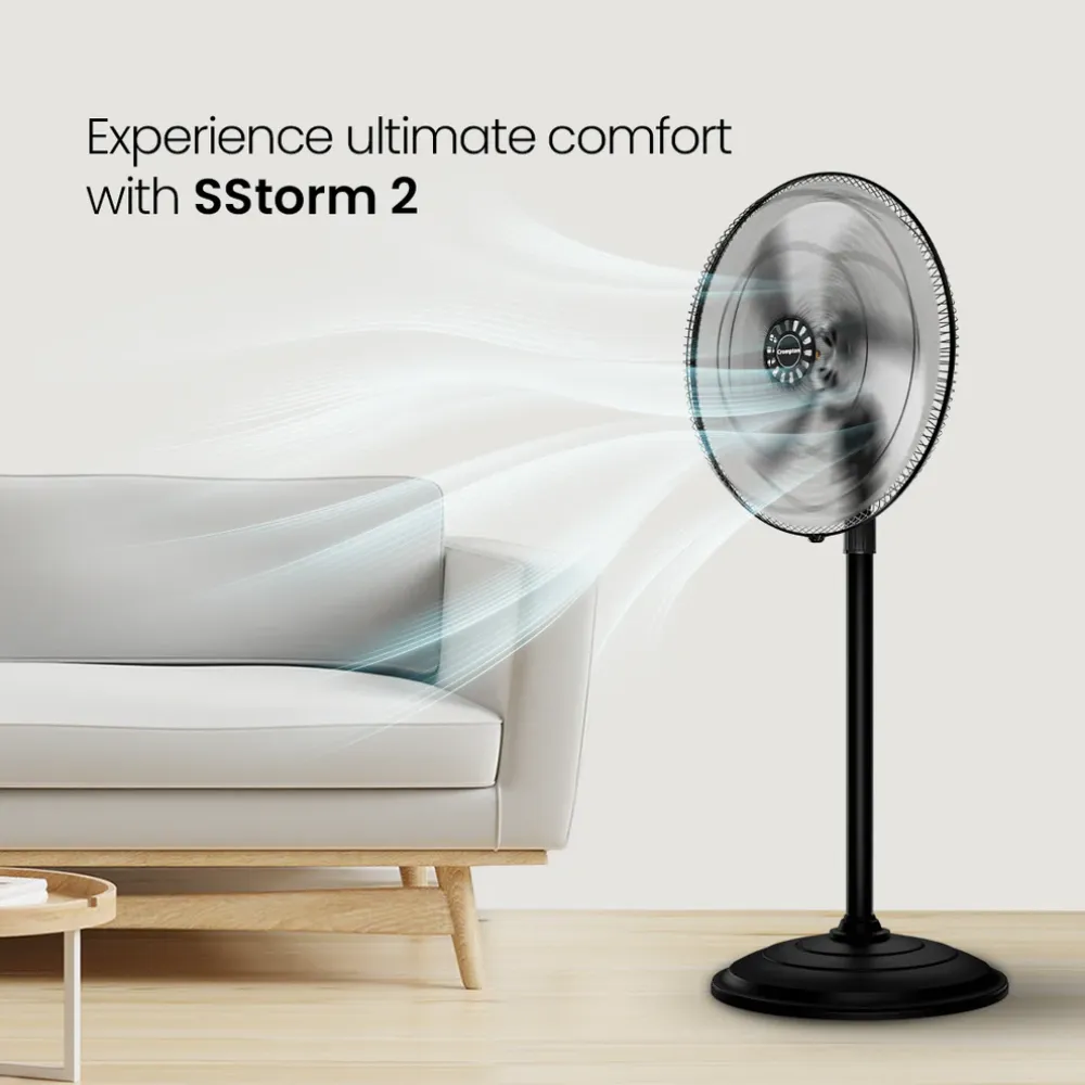 Storm PF INH Pedestal Fan | 400mm | Crompton