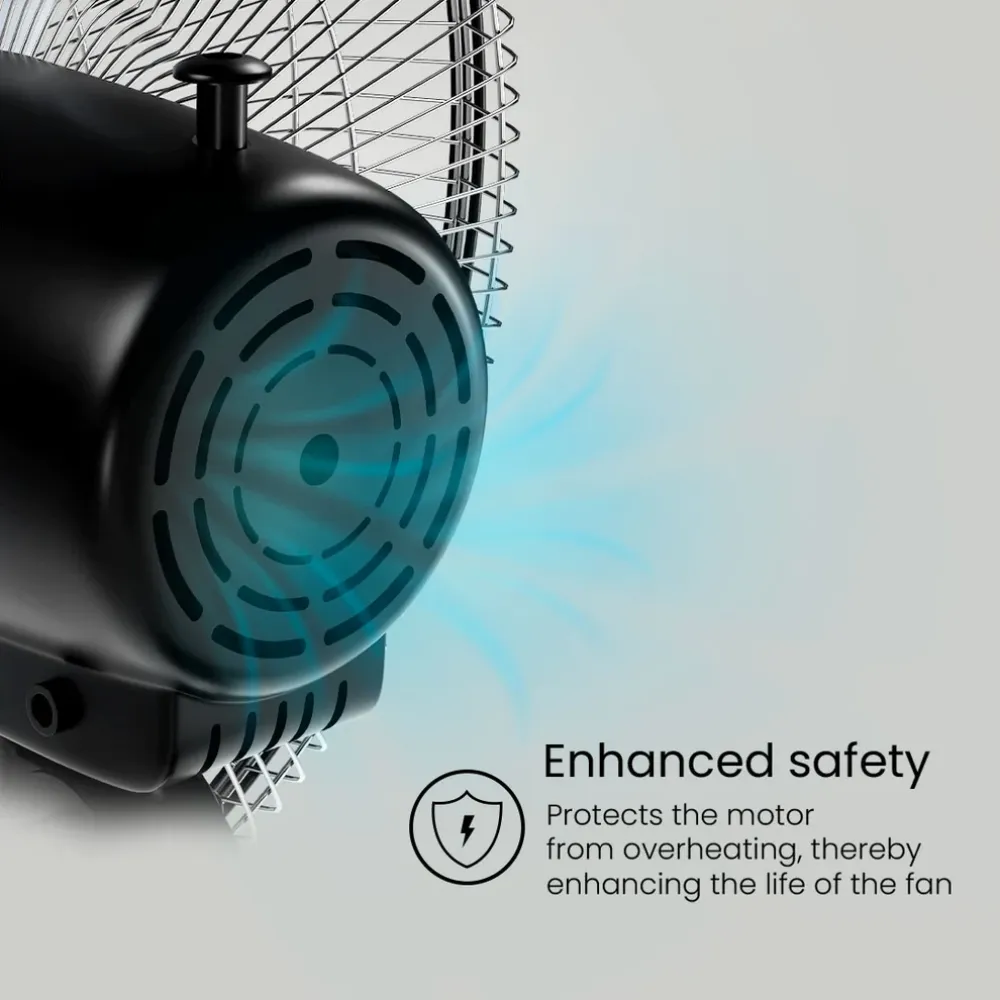 Storm WM INH Wall Mounted Fan | 450mm | Black | Crompton