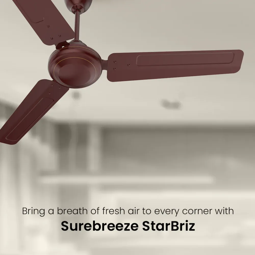 Surebreeze Starspeed Ceiling Fan | 1200mm | Crompton