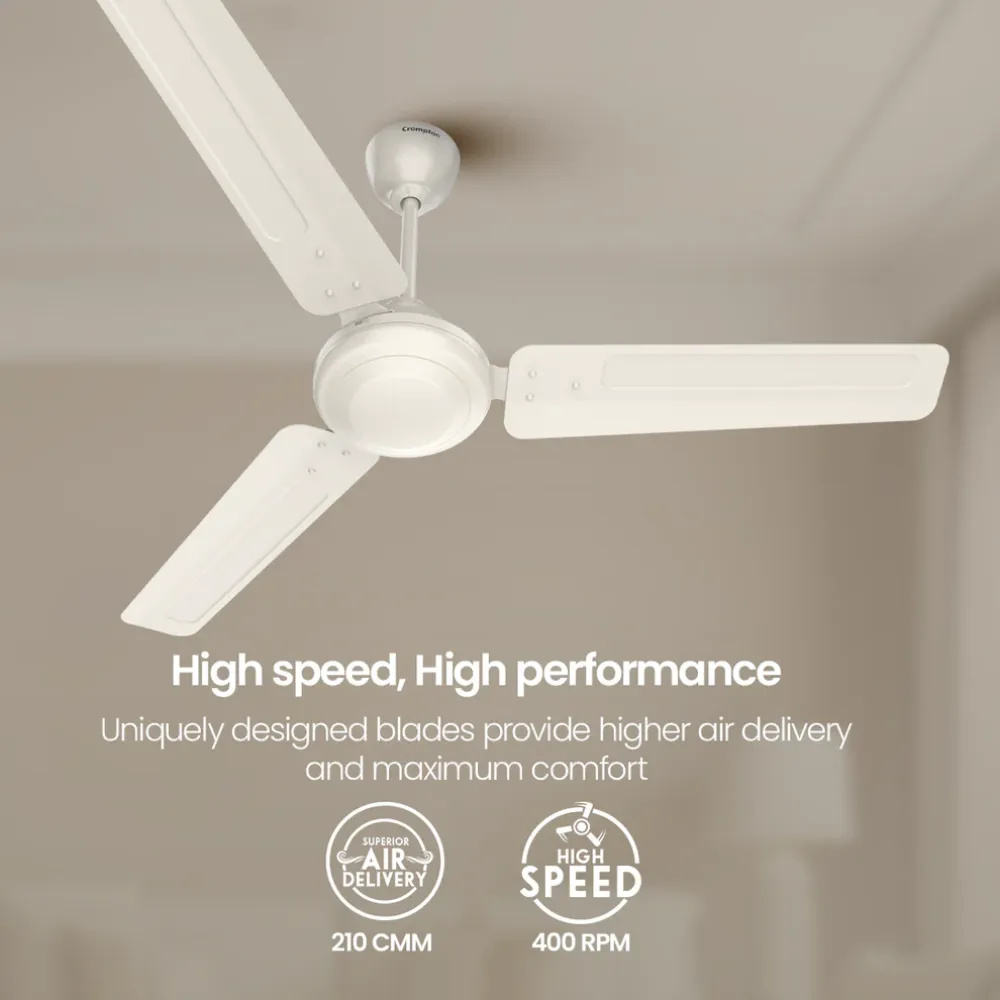 Surebreeze Starspeed Ceiling Fan | 1200mm | Crompton
