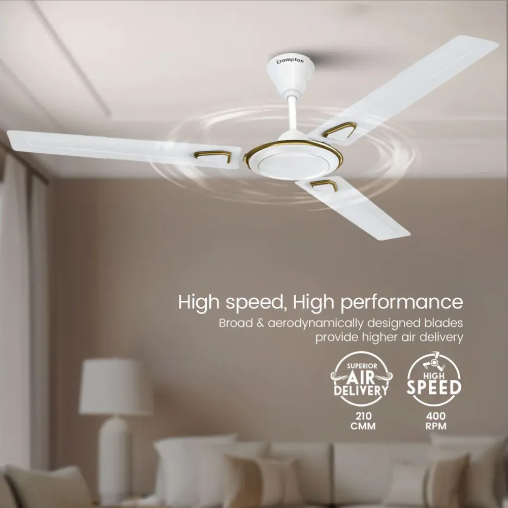 Surebreeze Super Briz Deco Ceiling Fan | 1200mm | Crompton