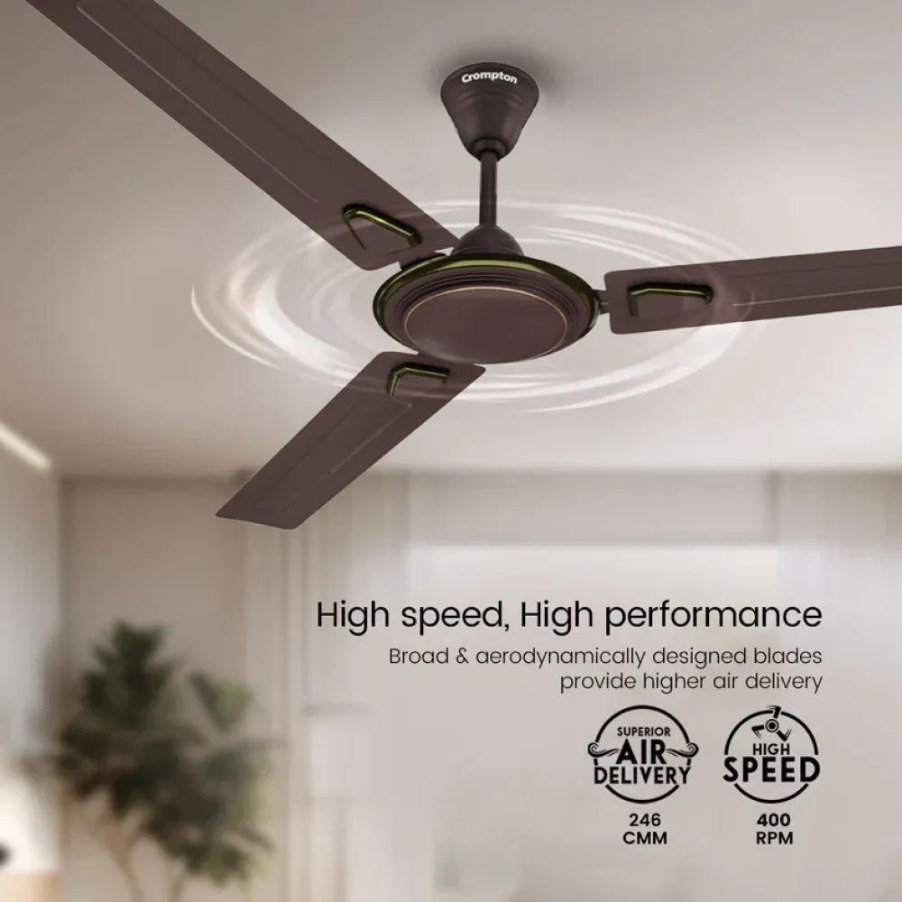 Surebreeze Super Briz Deco Ceiling Fan | 1200mm | Crompton