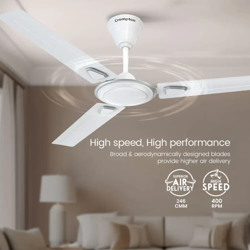 Surebreeze Super Briz Deco Ceiling Fan | 1200mm | Crompton