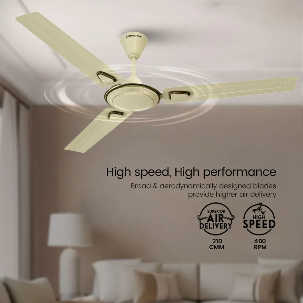 Surebreeze Super Briz Deco Ceiling Fan | 1200mm | Crompton