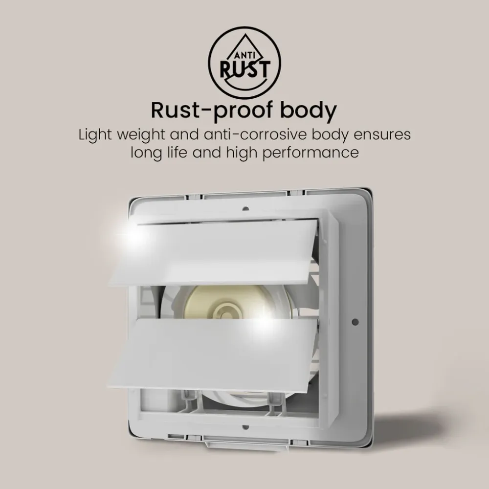 Ventilus Exhaust Fan | 150mm/200mm/250mm | White | Crompton