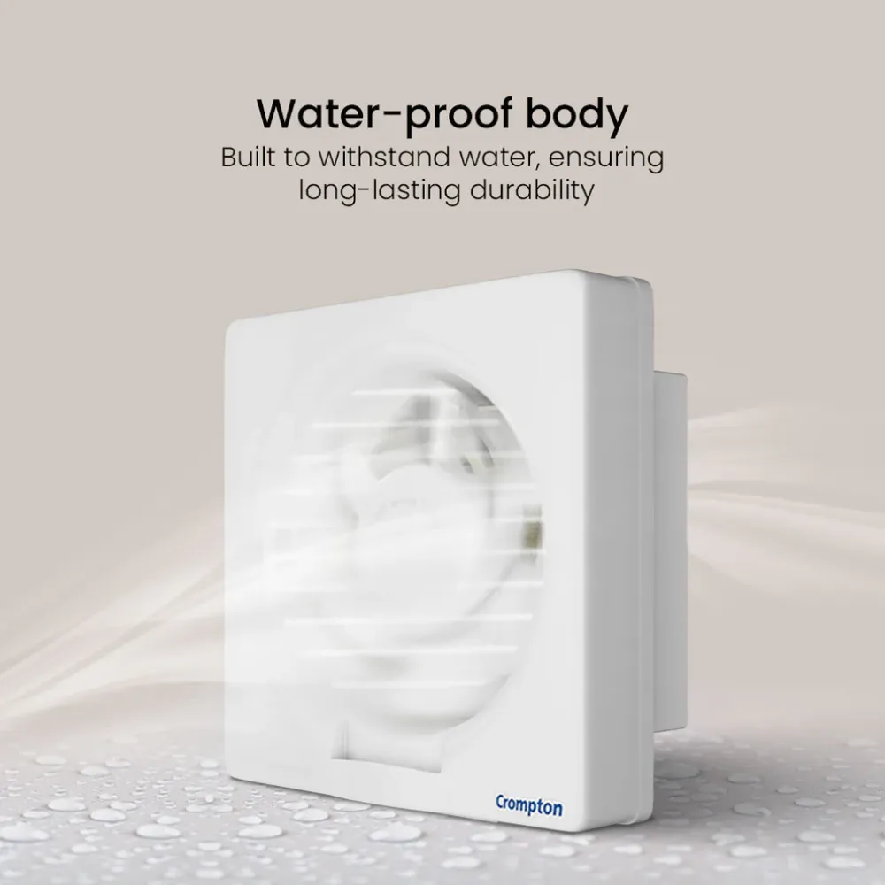 Ventilus Exhaust Fan | 150mm/200mm/250mm | White | Crompton