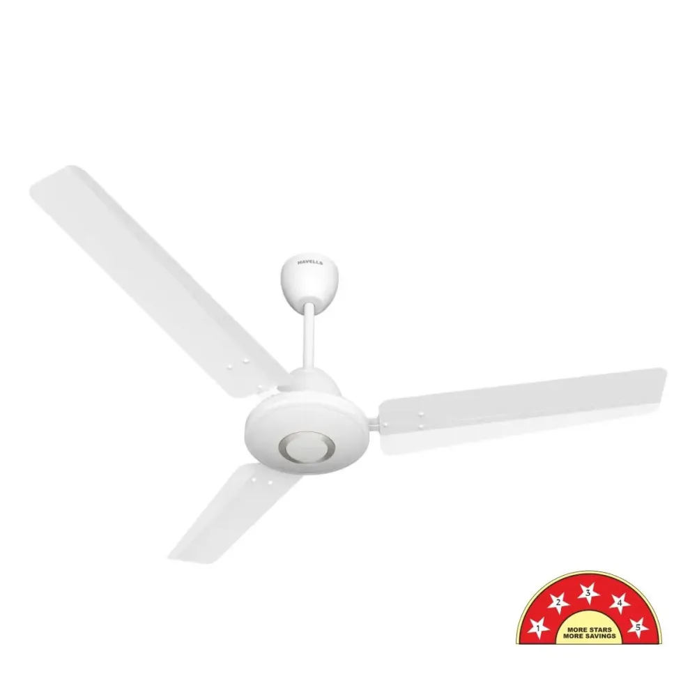 Efficiencia Neo Plus BLDC Ceiling Fan | 1200mm | Brown/White | Remote Control | Havells